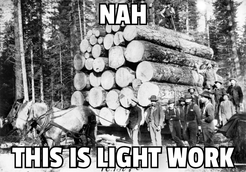 Nah, this is light work. Meme example