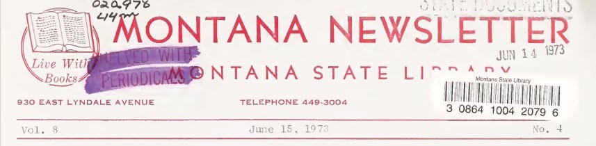 State Library Newsletter June 1973
