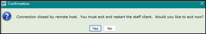 Workflows Connection Closed Error Message