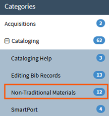 Non-Traditional Materials KB Subcategory