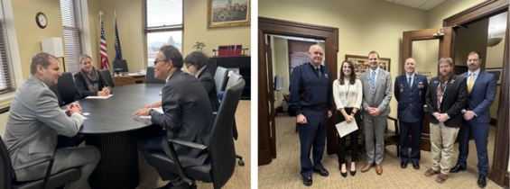 Montana legislative leaders meet with a Japanese delegation, Air Force officials