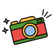 Drawing of an SLR camera