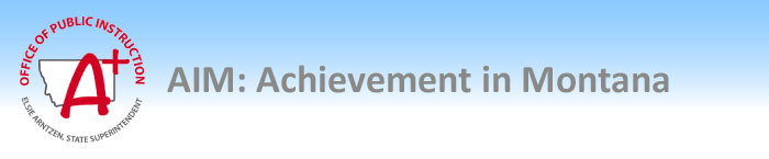 AIM: Achievement in Montana with OPI Logo