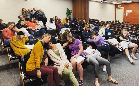 Students Sleeping