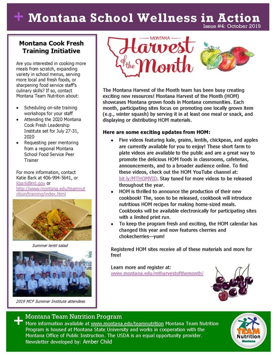 MT School Wellness in Action