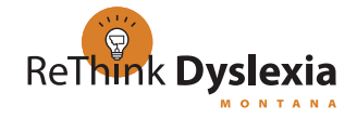 ReThink Dyslexia Montana logo