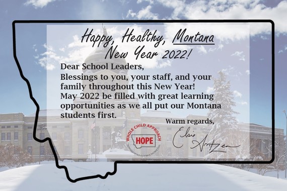 New Year Message to School Leaders from Superintendent Artnzen