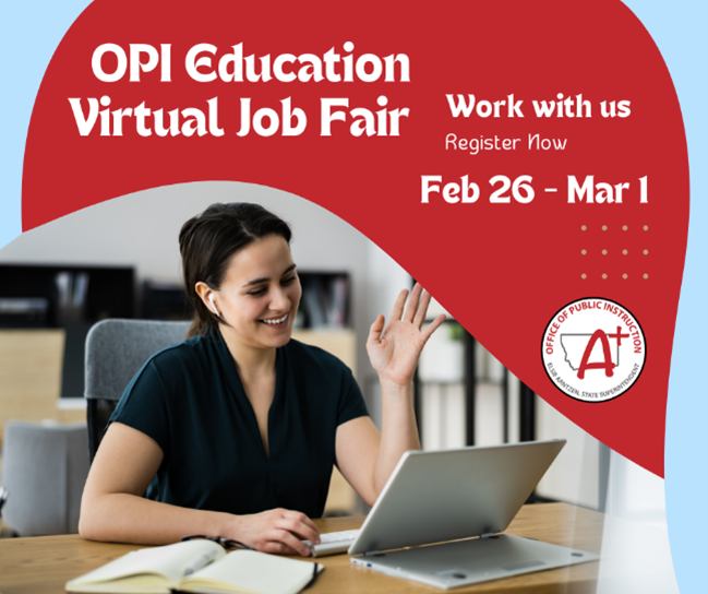 OPI Education Virtual Teacher Job Fair Graphic