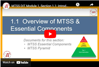 MTSS DIT Module 1