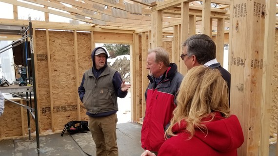 Pete Pace at the high school house