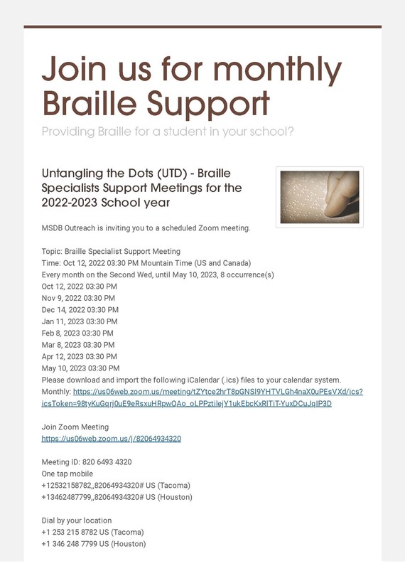 Braille Support