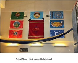 Red Lodge High School Tribal Flags