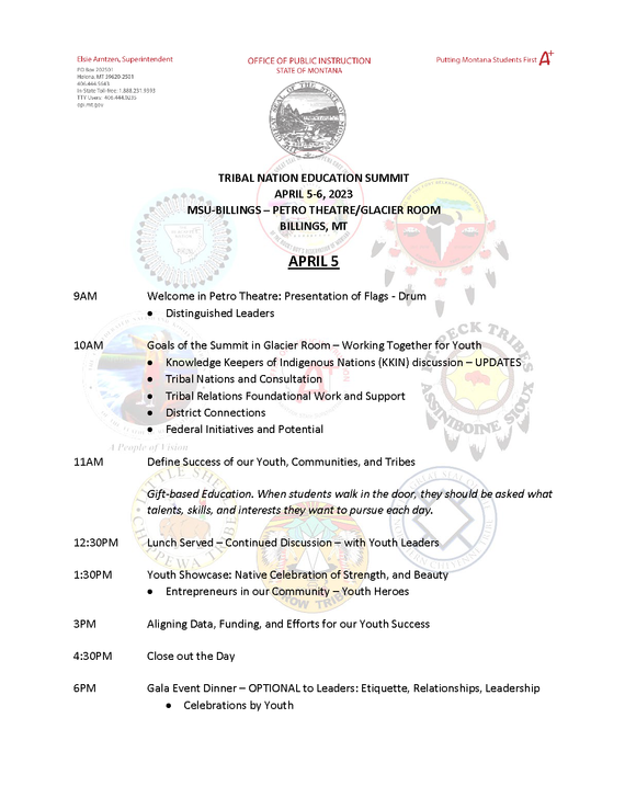 TNES Agenda