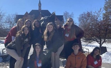 Montana FCCLA at MSU Statue