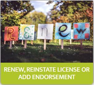 Renew License Information