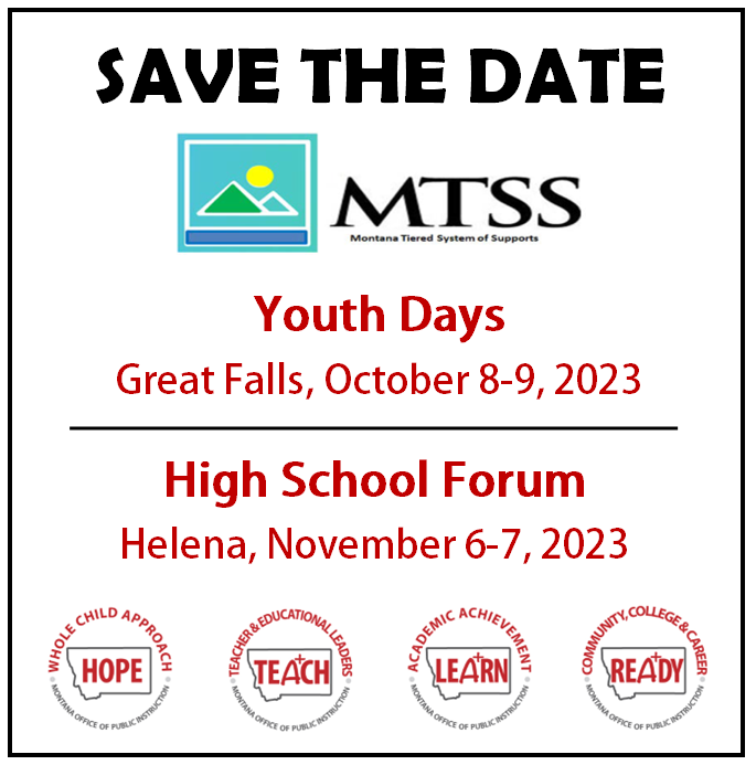 Youth Days and HS Forum Save the Date