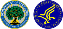 Department of Education and Department of Health and Human Services Logos