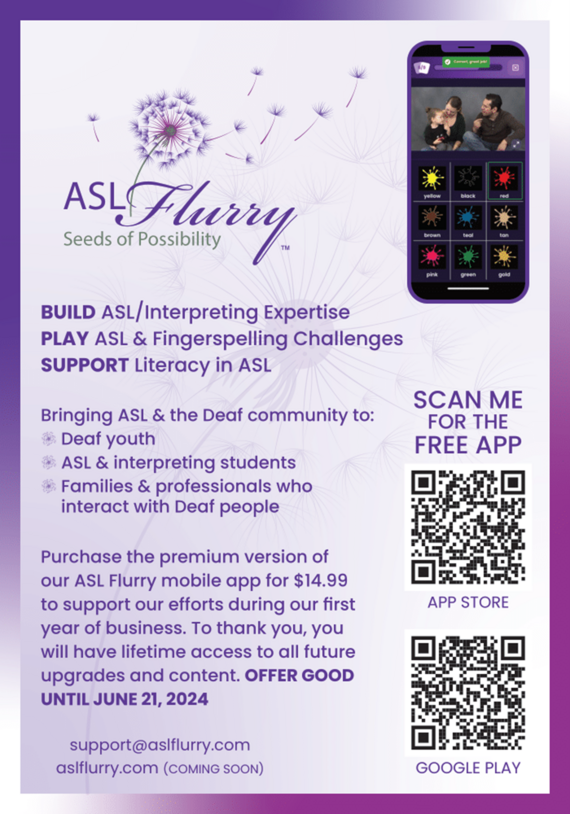 ASL (American Sign Language) Flurry App for free