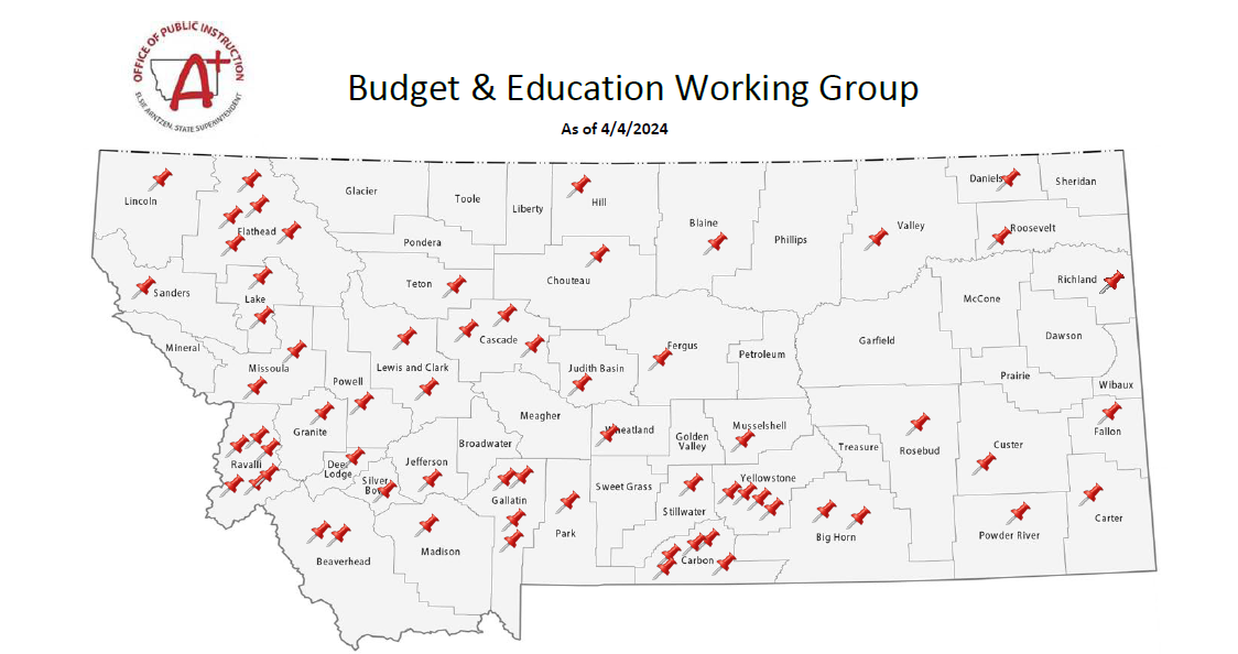 Budget & Education working Group Map