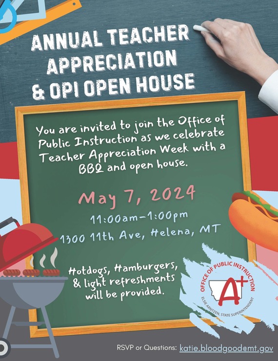 Teacher appreciation & open house Flyer 