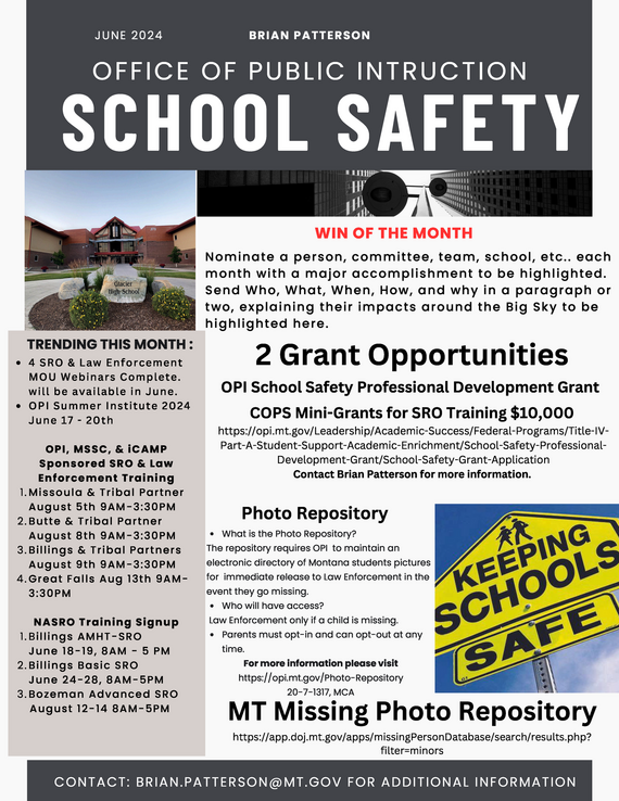 June 2024 School Safety