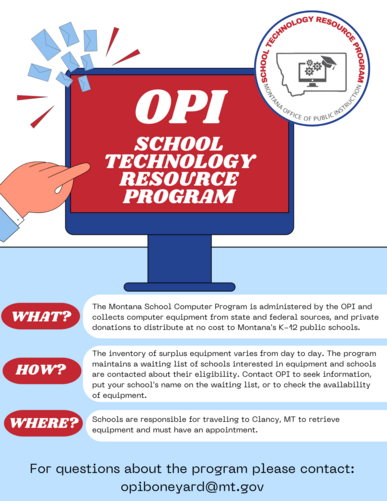 OPI - school technology flyer
