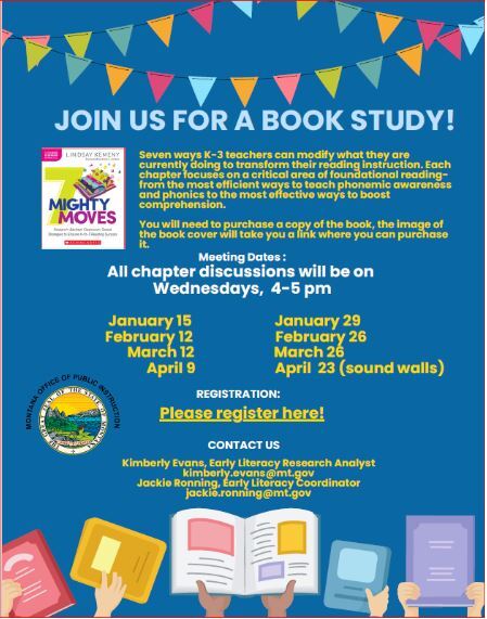 Early Literacy Book Study Flier