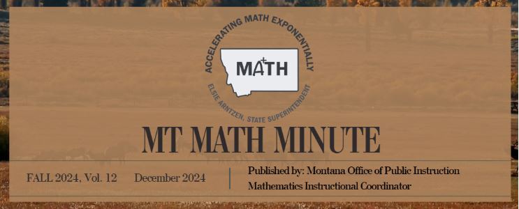 December Math Minute header