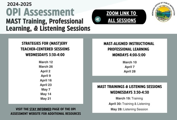 MAST Training & Listening Sessions