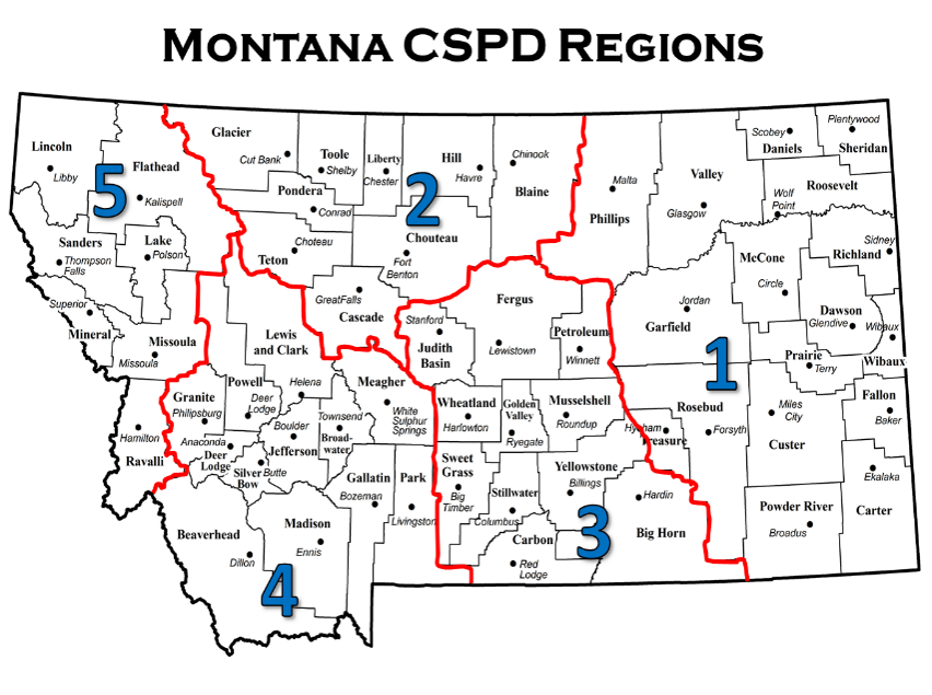 CSPD Regional Map