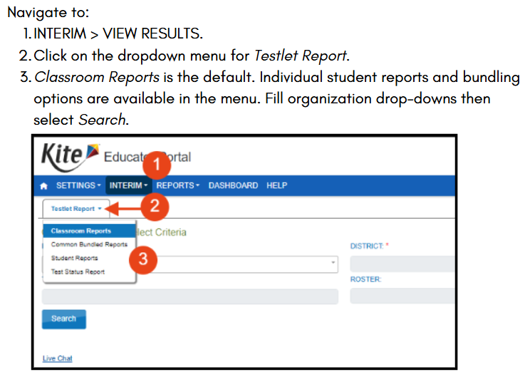 Accessing Score Reports