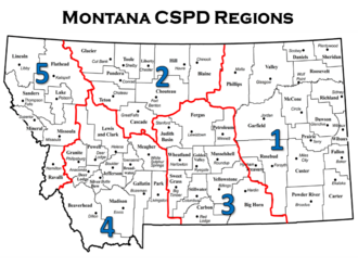 Montana CSPD Regions