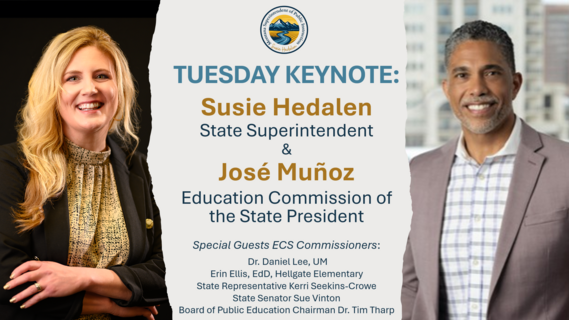 Superintendent Hedalen and ECS President Jose Munoz