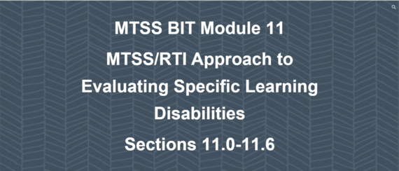 RTI to SLD