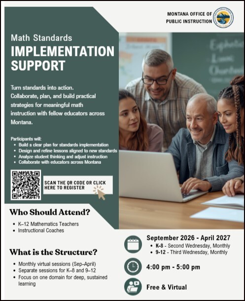 Math implementation support flyer