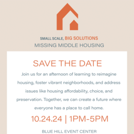 Save the date for missing middle housing event