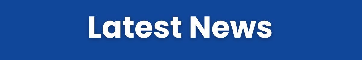 Blue background with Latest News