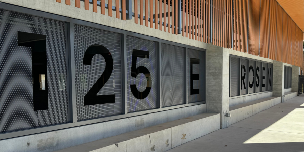 Facade of 125 E Rosemary St deck