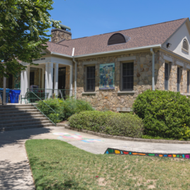 Hargrave Community Center front sidewalk
