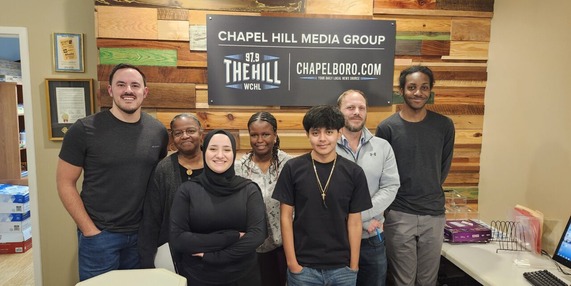 Summer Youth Employment kids at WCHL studio