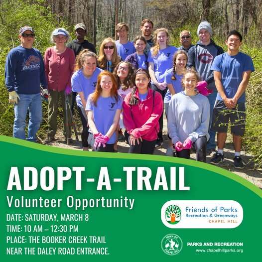 Adopt-a-Trail event on Saturday March 8
