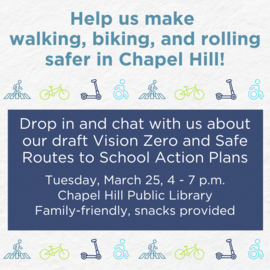 Vision Zero and Safe Routes to SChool draft action plan review on MArch 25