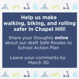 Share your thoughts online about the Safe Routes to School Action Plan