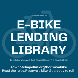 E-bike lending library - read the rules, reserve a bike, get ready to roll