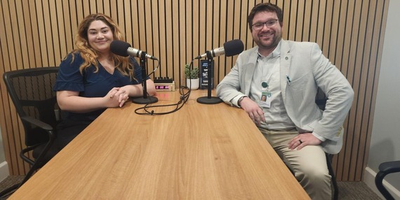 Sarah Potter and David Putnam from Economic Development 