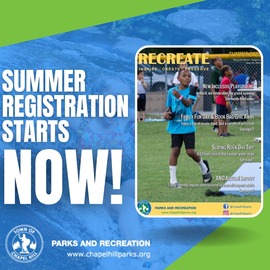 Register for summer Parks and Rec Programs