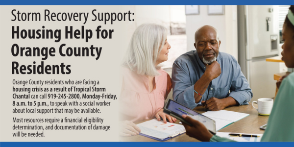 Housing Help for ORange county Residents - two people sitting at table