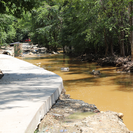 Sidewalk next to Bolin Creek 