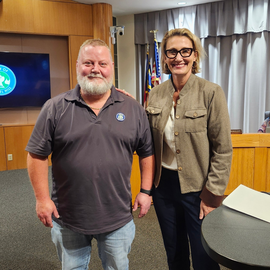 Dale May and the Mayor