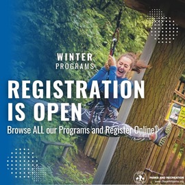 Winter Parks and Rec program registration is now open